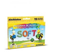 Massinha De Modelar Soft Abelhinhas 180Gr Com 12 Cores