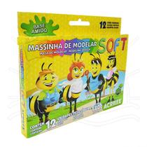 Massinha de Modelar Soft Acrilex - 12 cores Massinha de Modelar Soft Acrilex - 12 cores