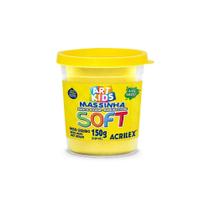 Massinha de Modelar Soft Acrilex Amarelo 150g