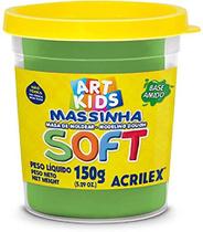 Massinha De Modelar Soft Acrilex Pote 150g Verde Ref. 101