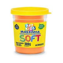 Massinha De Modelar Soft Acrilex Pote 500g Laranja