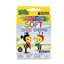 Massinha de Modelar Soft Baby Colors 6 Cores 90g - Acrilex