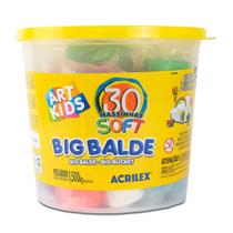 Massinha de Modelar Soft Big Balde 30 Massas 1,5kg - Acrilex