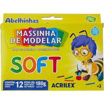 Massinha de Modelar Soft com 12 Cores 180g - Acrilex Massinha de Modelar Soft com 12 Cores 180g - Acrilex