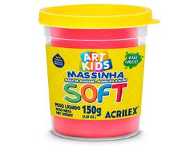 Massinha de Modelar Soft, Pote 150 g, Acrilex - Vermelho