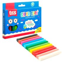 Massinha de Modelar Super Soft 180g com 12 Unid - Tris Massinha de Modelar Super Soft 180g com 12 Unid - Tris