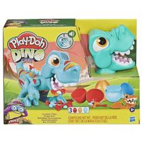 Massinha Dino Crew Rex, Verde, Laranja e Vermelho - Play-Doh - 5010993814664 Massinha Dino Crew Rex, Verde, Laranja e Vermelho - Play-Doh - 5010993814664