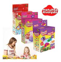 Massinha Divertida Play Infantil Lanche Animais Bolinho Personagem Festa