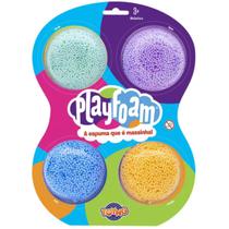 Massinha Espuma Play Foam Cor Sortida Pack 4 Unidades 40039