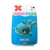 Massinha EVA 4 Cores Com Forminha Baleia 28g