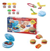 Massinha Infantil Divertoys Diver Massa Lanchonete Divertida Grill Kit Completo Hambúrgueres Fritas Presente Criança Menino Menina Brinquedo Original Massinha Infantil Divertoys Diver Massa Lanchonete Divertida Grill Kit Completo Hambúrgueres Fritas Presente Criança Menino Menina Brinquedo Original