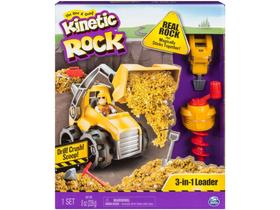 Massinha Massa Pedra 3 em 1 - Carregamentos - Kinetic Rock Sunny Brinquedos com Acessórios