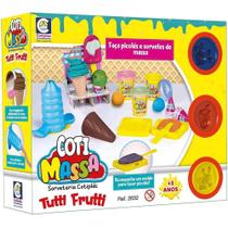 Massinha modelar coti massa cheiro tutti frutti sorveteria cotiplas