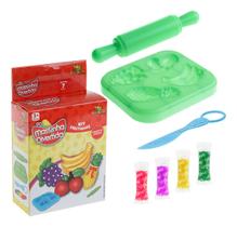 Massinha Modelar Frutas Frutinha Uva Morango Fominha 7 Pçs Massinha Modelar Frutas Frutinha Uva Morango Fominha 7 Pçs
