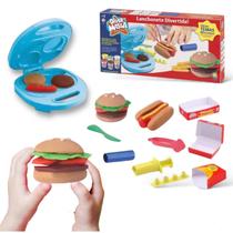 Massinha Modelar Hamburguer Lanchonete Divertida Brinquedo Massinha Modelar Hamburguer Lanchonete Divertida Brinquedo