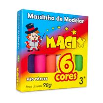 Massinha Para Modelar Atóxica 6 Cores Magix 90g