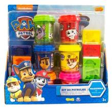 Massinha Patrulha Canina - Kit Da Patrulha Com 6 Potes Massinha Patrulha Canina - Kit Da Patrulha Com 6 Potes