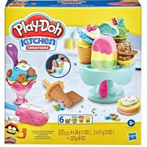 Massinha Play Doh Carrossel de Sorvetes C/6 Potes 3+ Hasbro