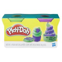 Massinha Play-Doh - Conjunto com 2 Cores - Verde Claro e Roxo HASBRO