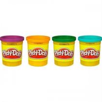 Massinha Play-doh Kit Com 4 Potes De Cores Sortidas - Hasbro