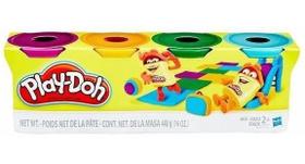 Massinha Play-doh Kit Com 4 Potes De Cores Sortidas - Hasbro