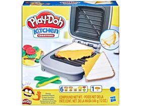 Massinha Play-Doh Kitchen Creations - Queijo Quente Hasbro com Acessórios