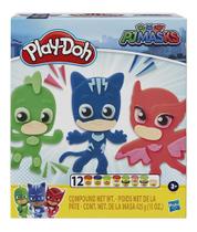 Massinha Play Doh Pj Masks Heróis Com 12 Potes Hasbro