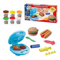 Massinha Play Lanchonete Divertida Doh Hamburguer DiverMassa - Divertoys