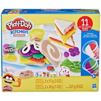 Massinha PlayDoh Kit de Cozinha Sanduíches Coloridos F5746 Hasbro