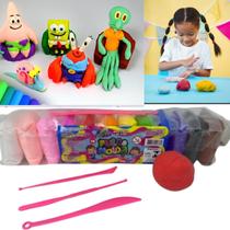 massinha pula molda brincar divertida 12 cores sortidas top