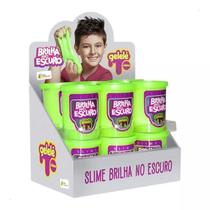 Massinha Slime Brilha No Escuro Pote 110G 12Un - Gelelé