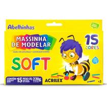 Massinha Soft 15 Cores Acrilex