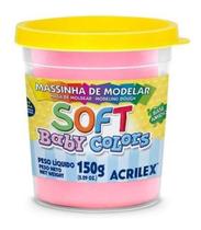 Massinha Soft Baby Colors Com 6 150G Acrilex Art Kids