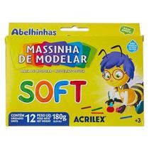 Massinha Soft Conjunto com 12 Cores 180g - Acrilex