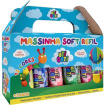 Massinha Soft Refil Com 12 Uni Cores Sortidas 50g - Uti Guti