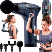 Masssageador Profissional Miofacial Pistola 5 em 1 Visor Digital Massageador com Cabo Longo para Costas Ideal para Idoso Masssageador Profissional Miofacial Pistola 5 em 1 Visor Digital Massageador com Cabo Longo para Costas Ideal para Idoso