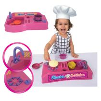 Master Cozinha Chef Brinquedo Faz de Conta Menino Menina Panelinha Panela Fogão