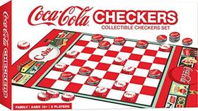 MasterPieces Family Game - Damas da Coca-Cola - Jogo de tabuleiro oficialmente licenciado para crianças e adultos
