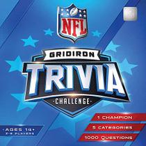 MasterPieces Family Game - NFL Gridiron Trivia Challenge - Jogo Oficialmente Licenciado para Crianças e Adultos