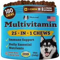 Masticables Multivitamínicos 25 en 1 Natural Dog Company 180 unidades