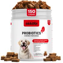 Masticables Probióticos OKKÖBI para Perros con Enzimas y Natural, 150 piezas