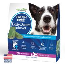 Mastigáveis Dentais Vetality Brush Free para Cães - 30 Unidades