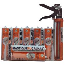 Mastique PU Calhas Original (kit C/ 12 Tubos + Aplicador)