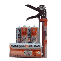 Mastique PU Calhas Original (kit C/ 6 Tubos + Aplicador)