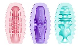 Mastuardor Masculino Formato de Egg com Textura Dupla 3 Und