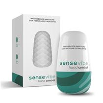 Masturbador Egg Sensevibe Hand Control Texturizado Resistente Soft Touch