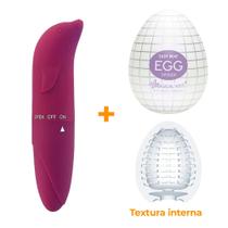 Masturbador Egg Spider + Vibrador Ponto G Vinho - Sex Shop - Piscar de Olhos