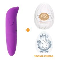 Masturbador Egg Twister + Vibrador Ponto G Roxo - Sex Shop - Piscar de Olhos