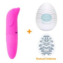 Masturbador Egg Wavy + Vibrador Ponto G Pink - Sex Shop - Piscar de Olhos