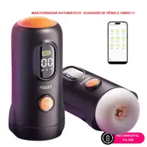 Masturbador Masculino Automático Por APP Recarregável Potente Cm Modos de Vibro e Sucção Masturbador Masculino Automático Por APP Recarregável Potente Cm Modos de Vibro e Sucção